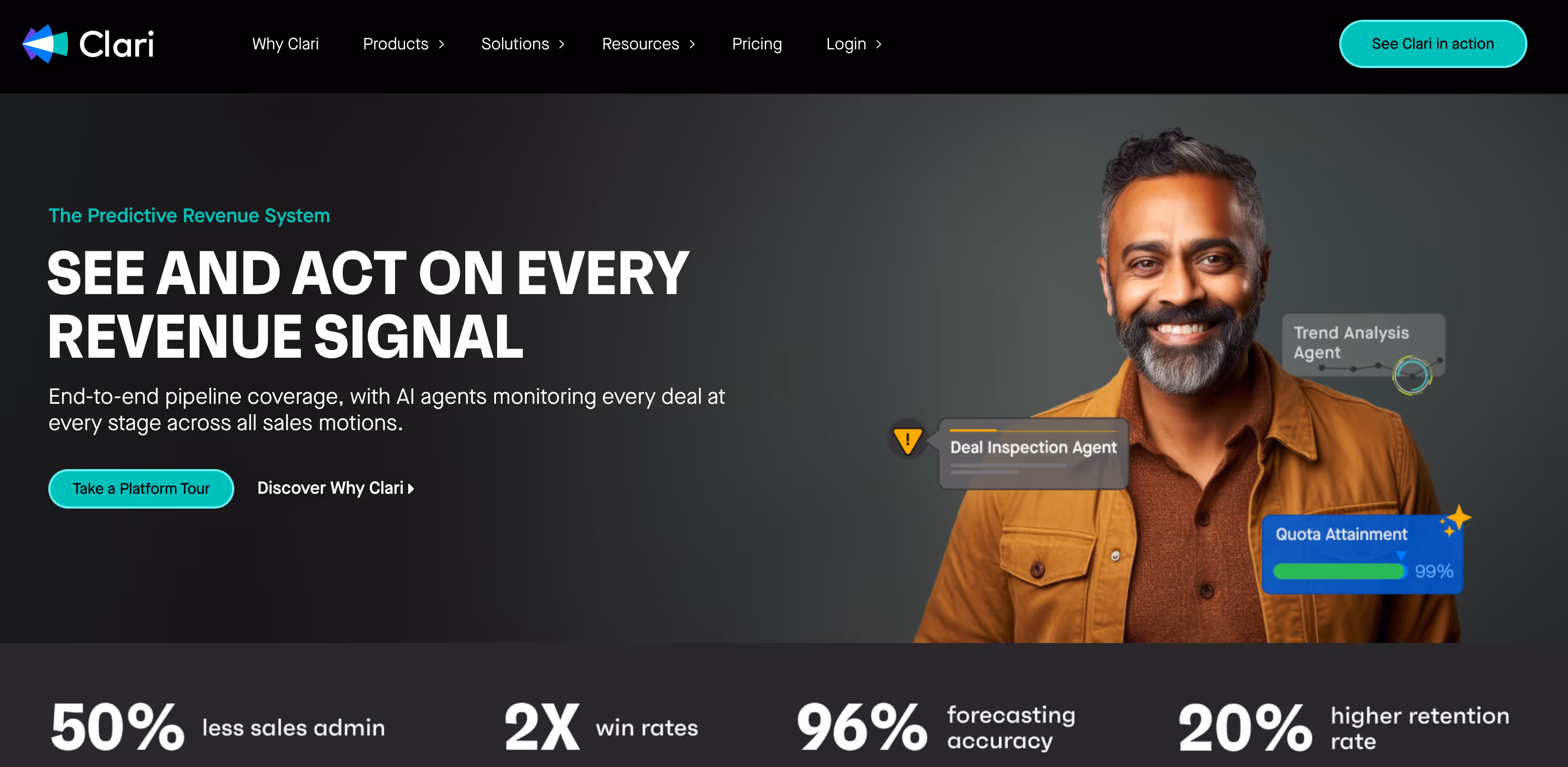 clari for revenue forecasting and pipeline management