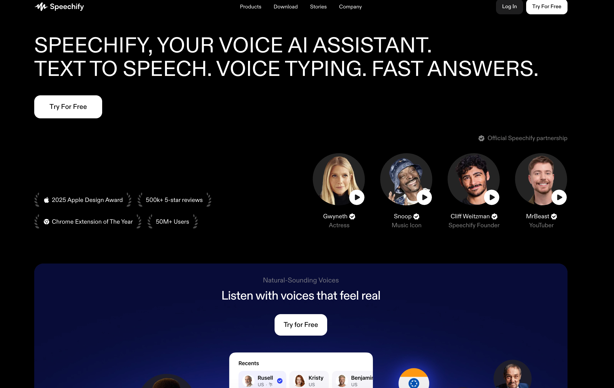 speechify with text-to-speech features