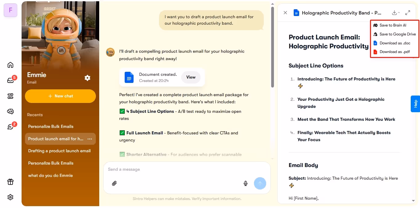download email templates