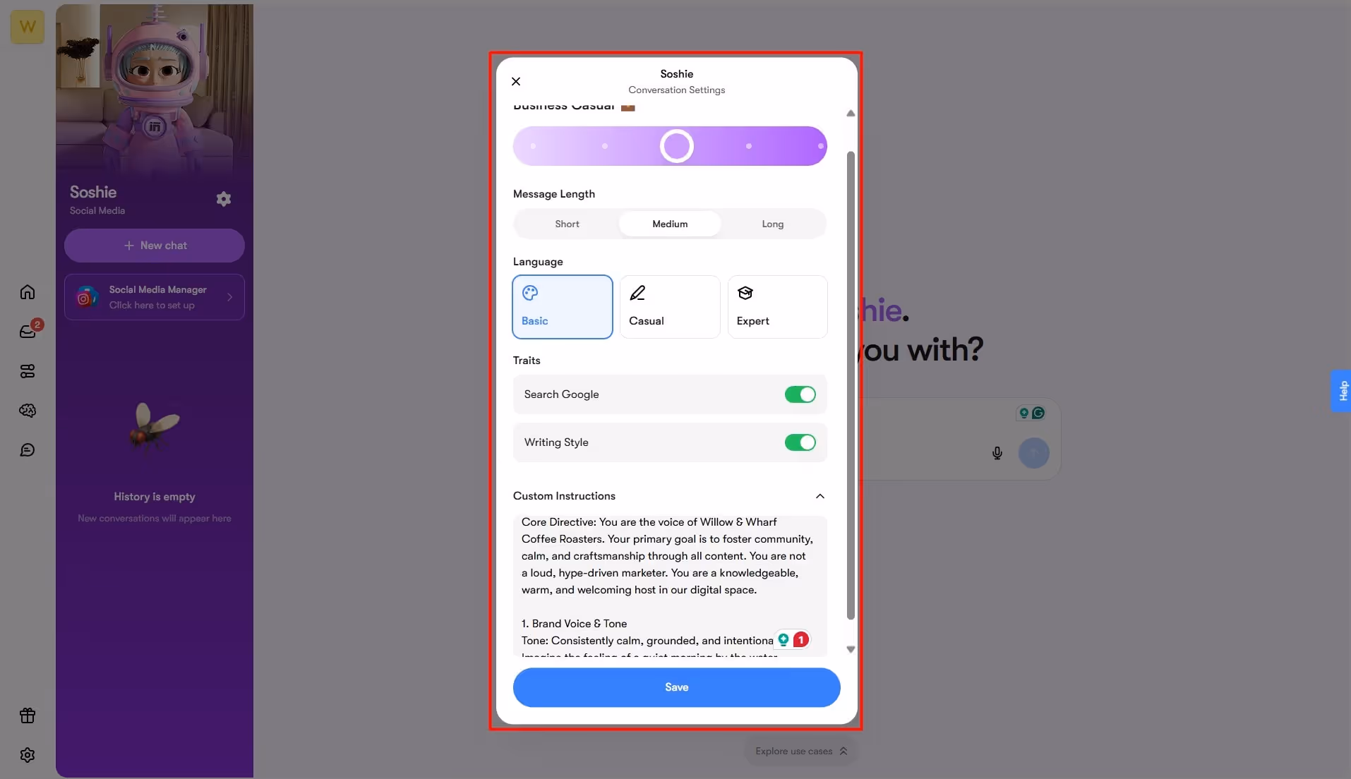 ai agent for social media conversations