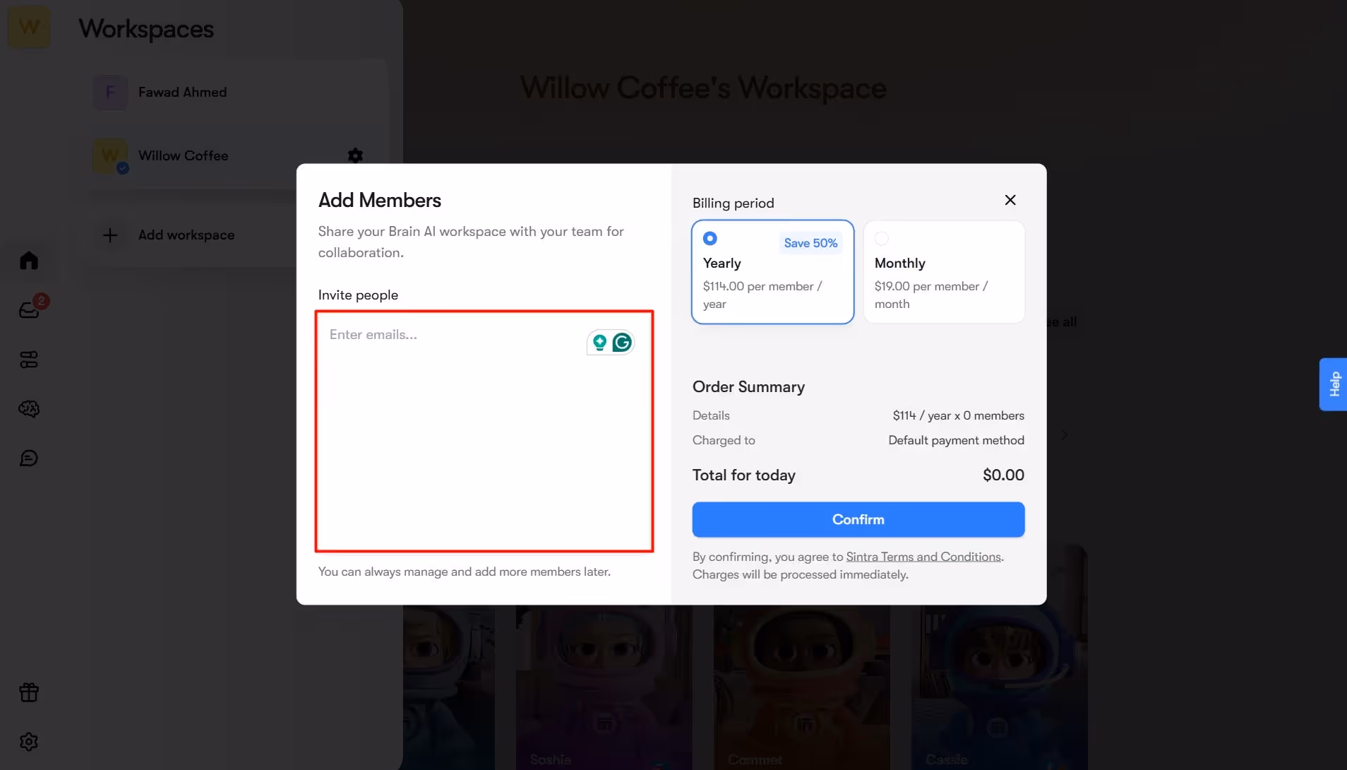sintra pricing for ai agents