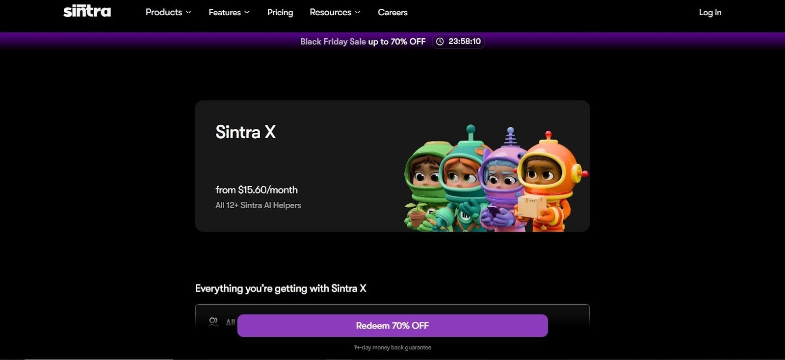 sintra x pricing