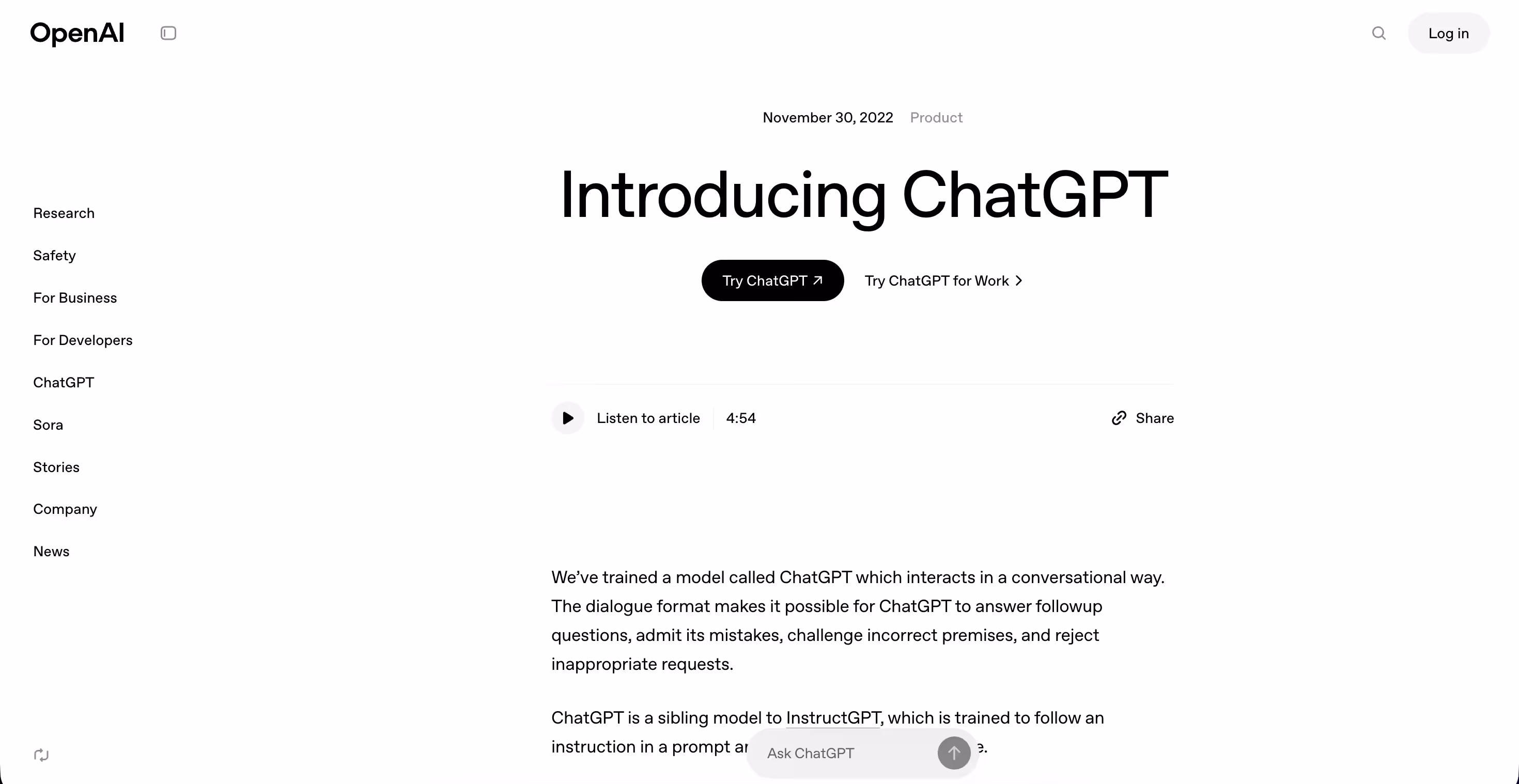 chatgpt conversational ai assistant for planning and content