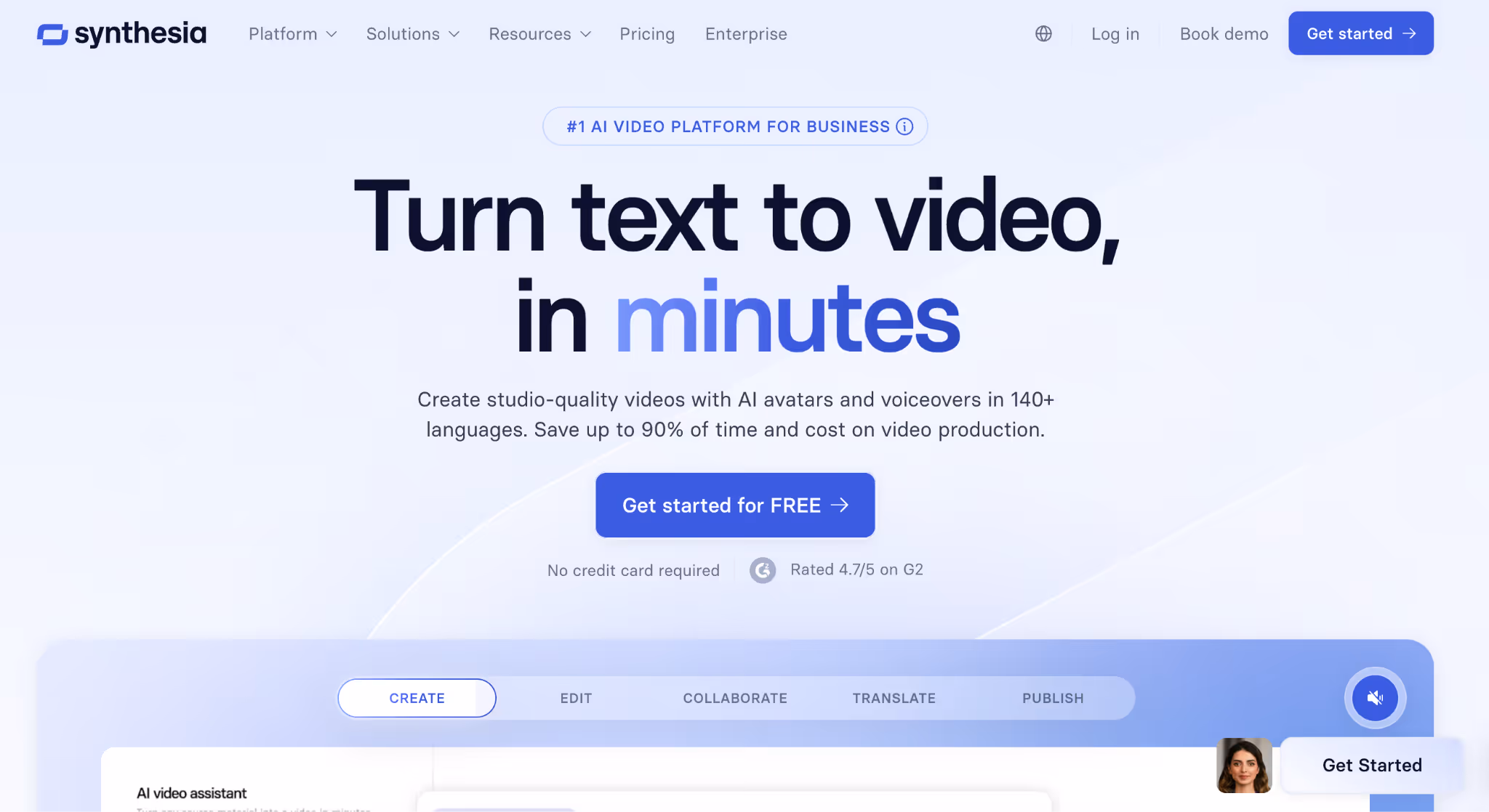 synthesia ai video creation for ecommerce content