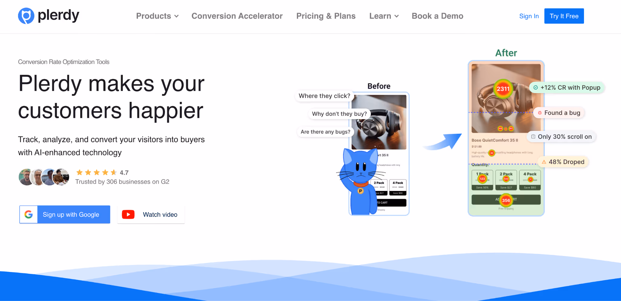 plerdy heatmaps and conversion tracking for stores