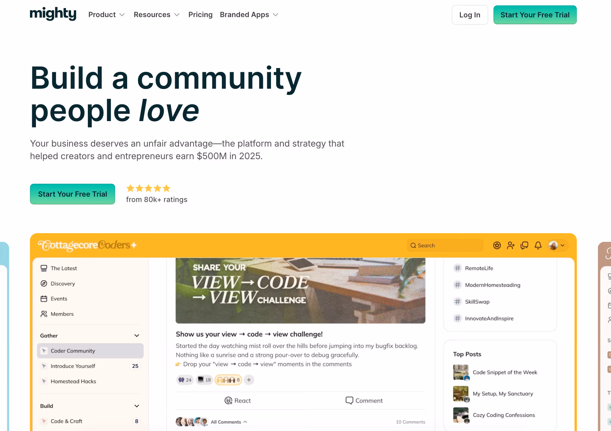 mighty networks with engagement tools and integrations