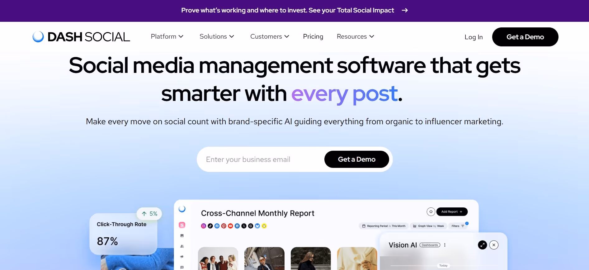 dash social ai analytics social media tool