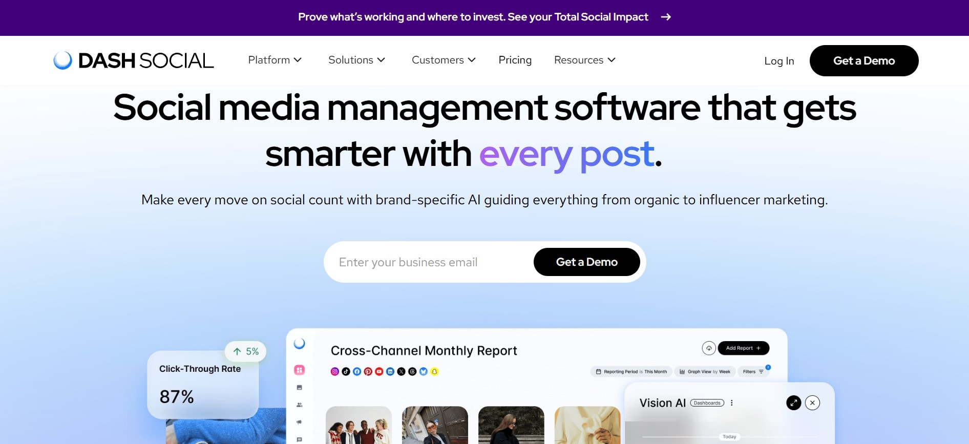 dash social ai analytics social media tool