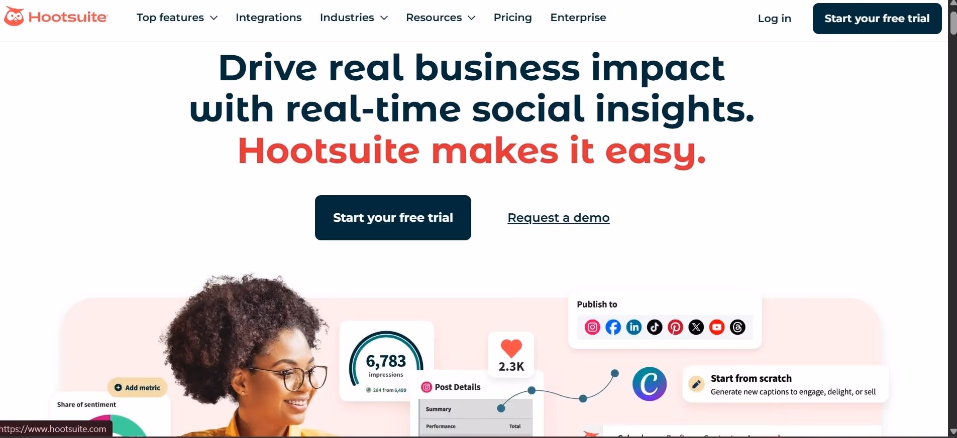 hootsuite ai social media scheduler