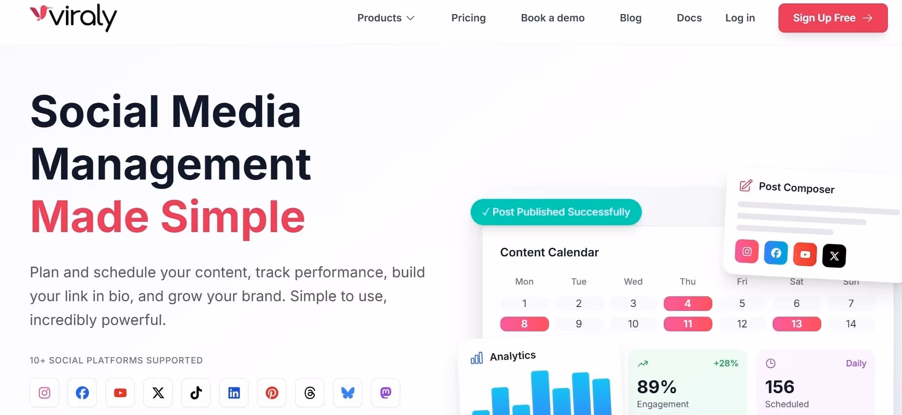 viraly social media scheduler