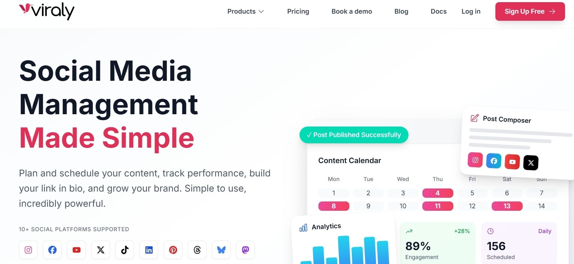 viraly social media scheduler