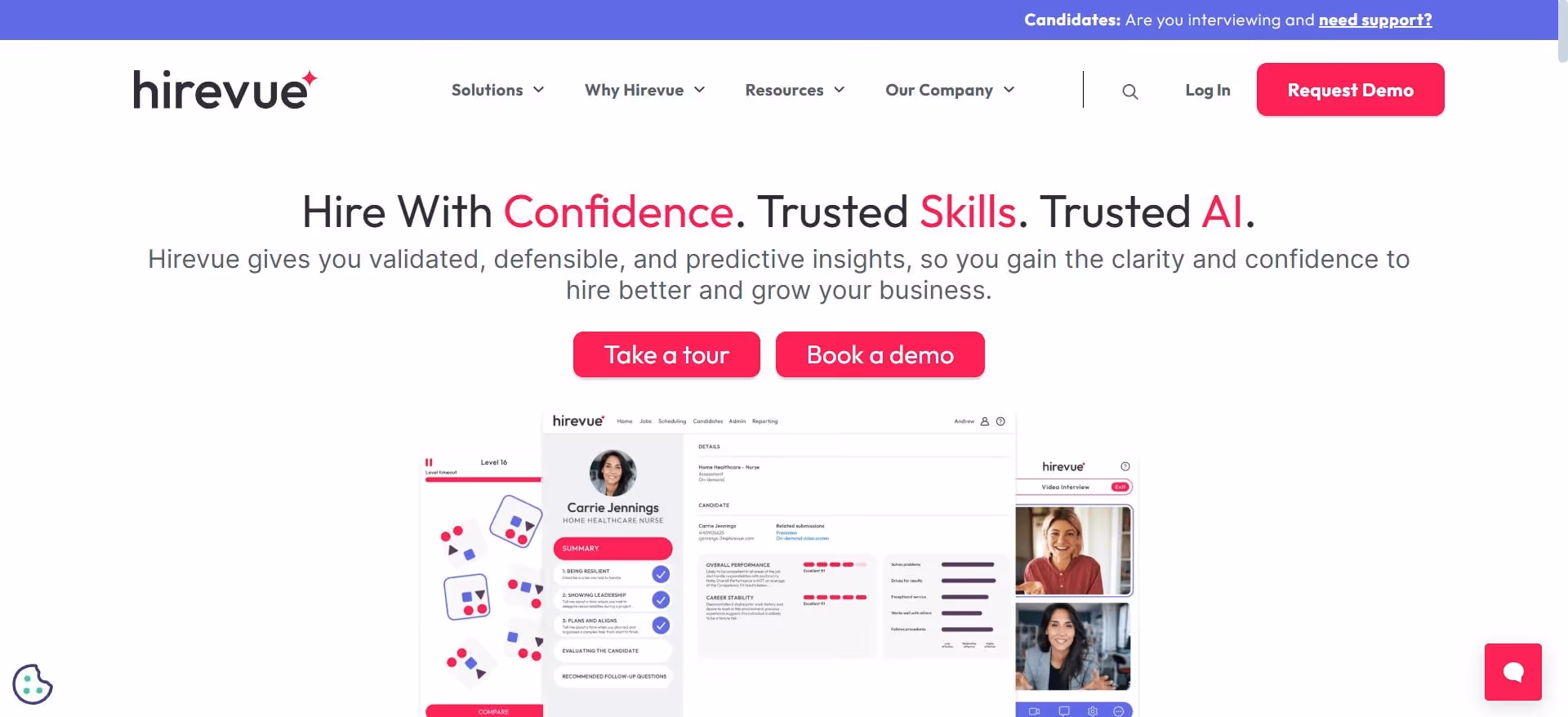 hirevue video interview recruiter