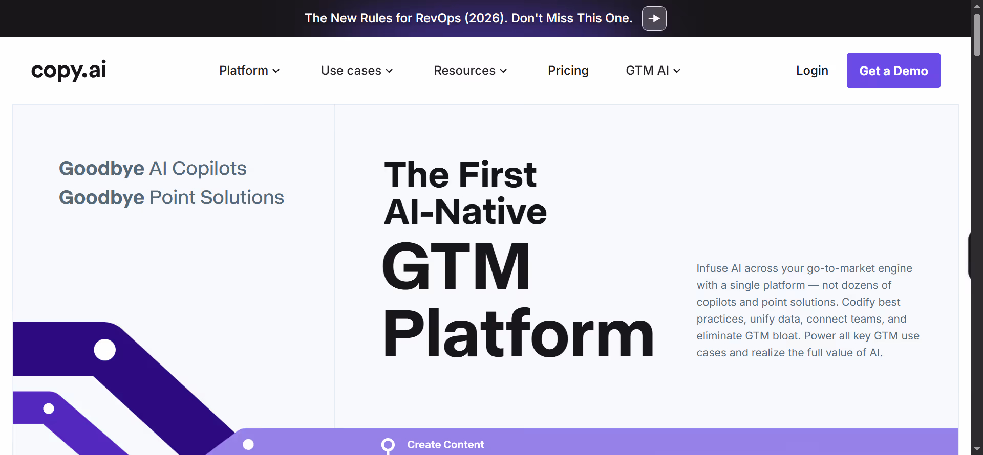 copy ai web homepage