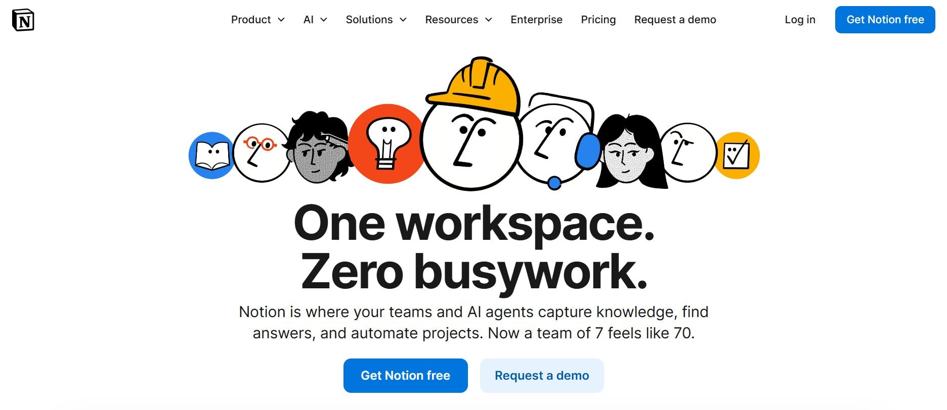 notion ai homepage