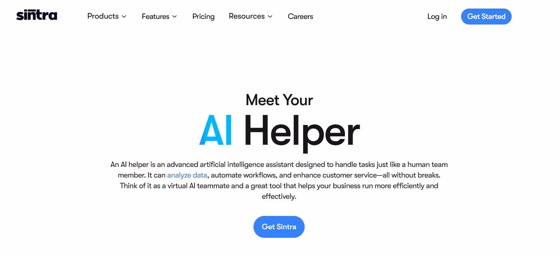 sintra's ai helper supports small teams in initiatives execution