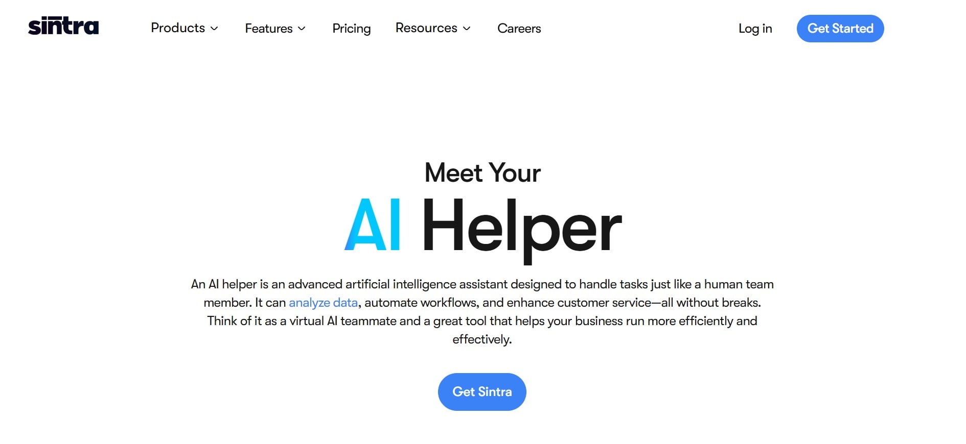 sintra's ai helper supports small teams in initiatives execution