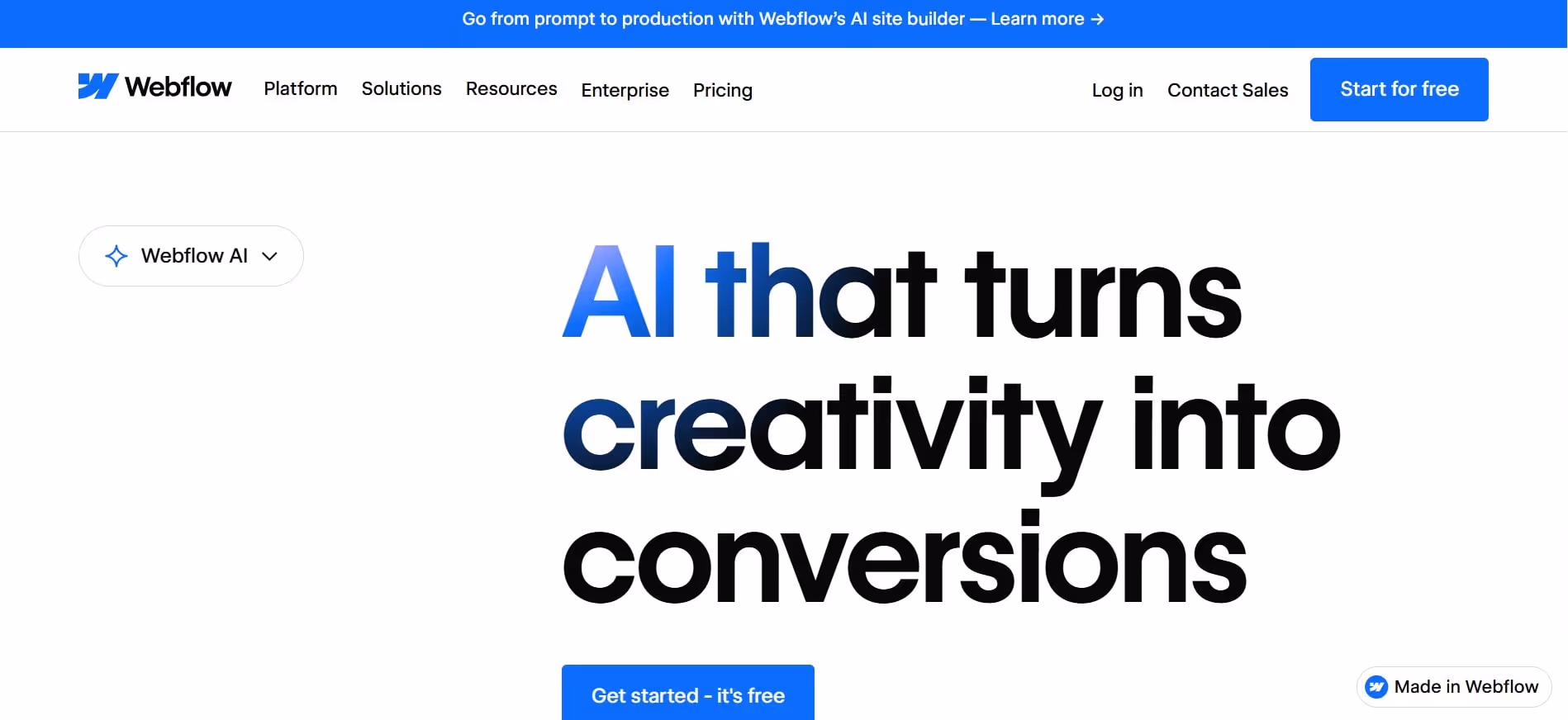 webflow best website creating site homepage interface