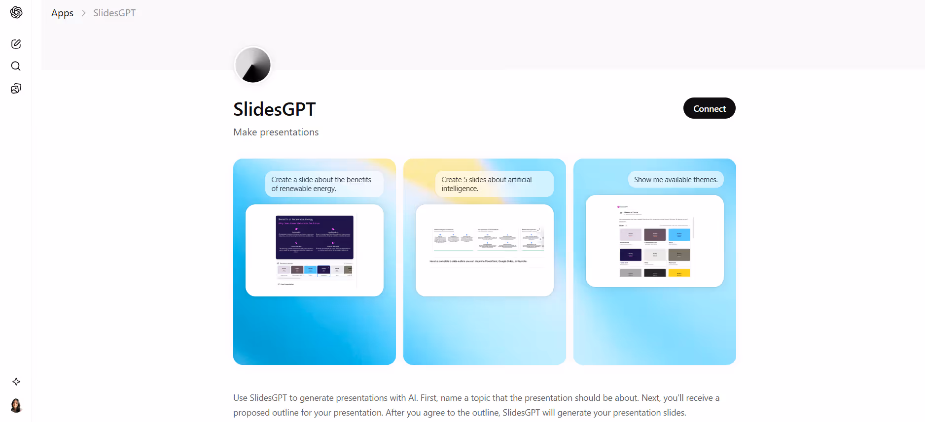 slidesgpt interface