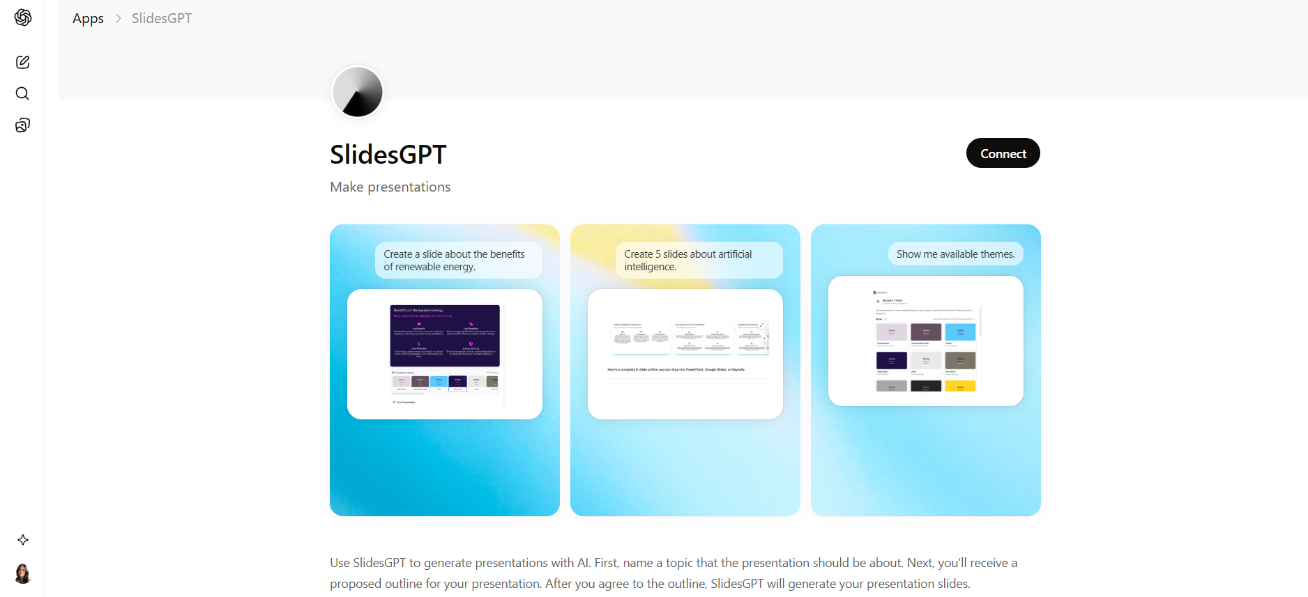 slidesgpt interface