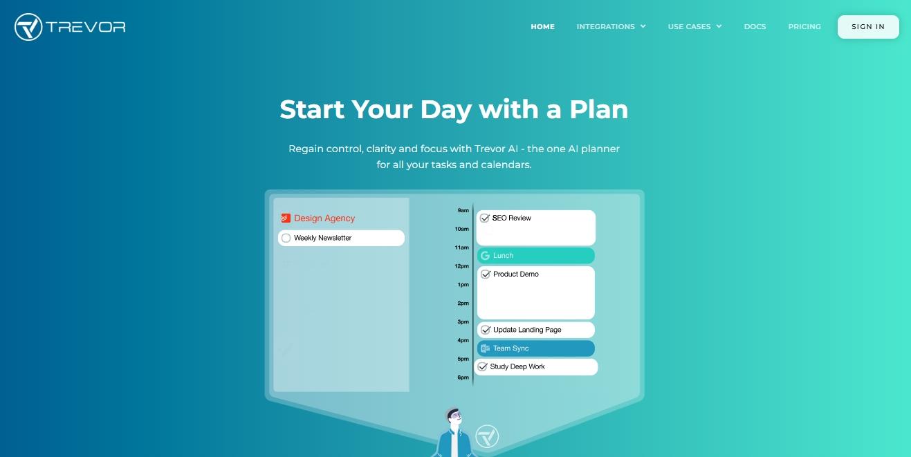 trevor ai homepage