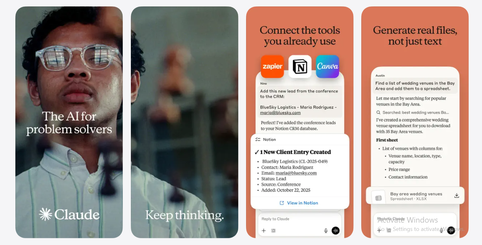 claude features for iphone