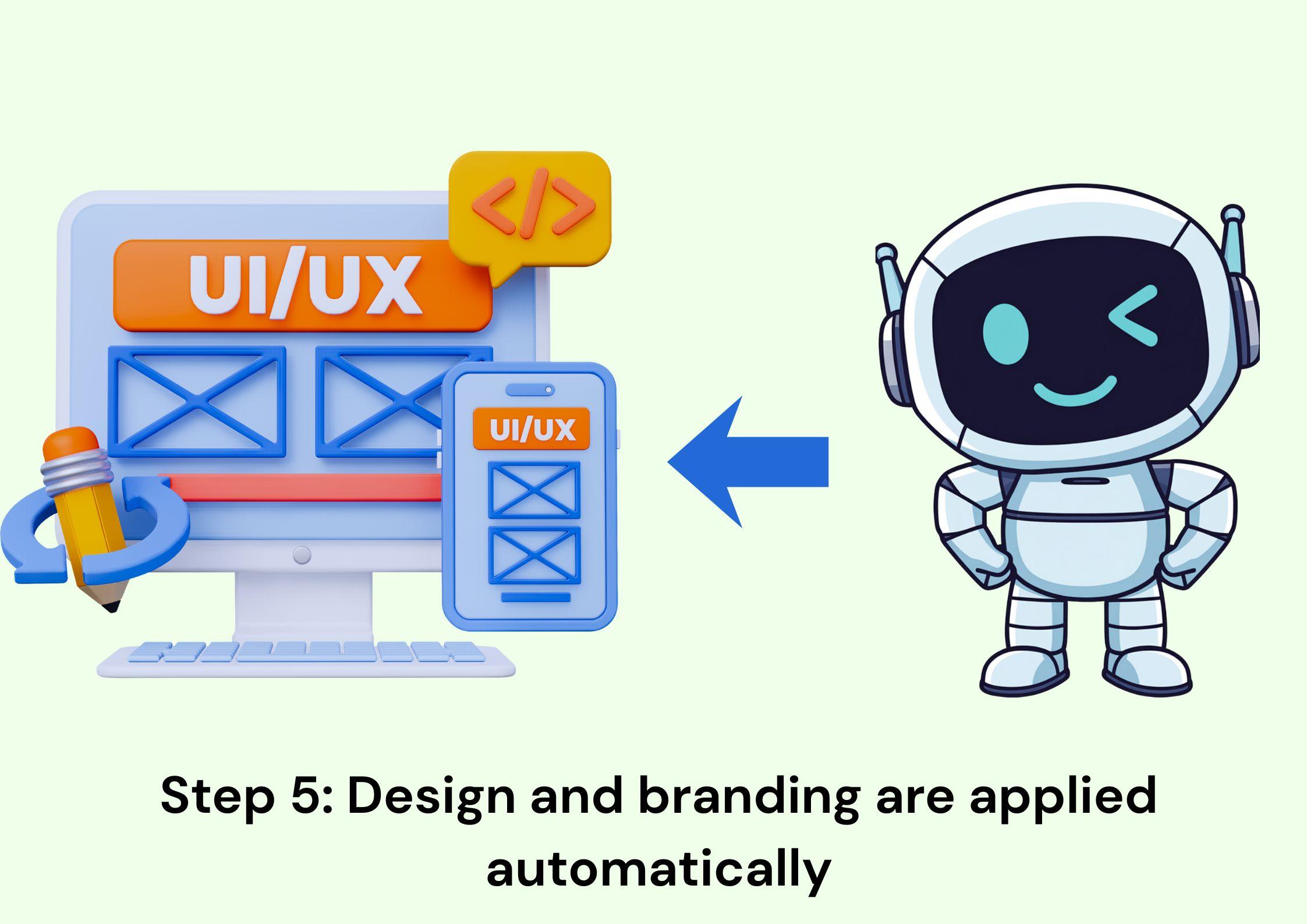 step 5 of ai website builder