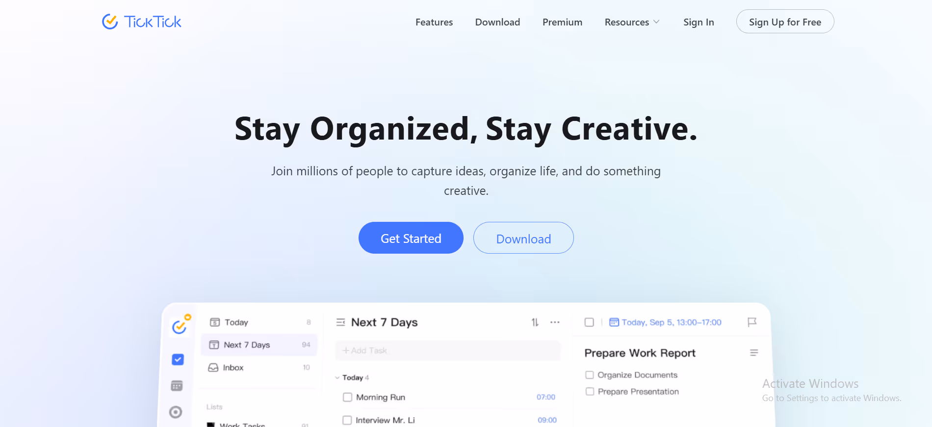 ticktick habit planner 