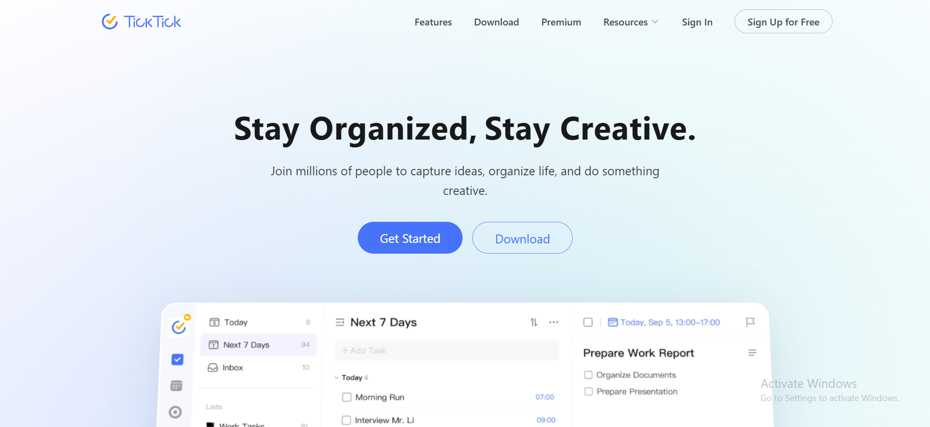 ticktick habit planner