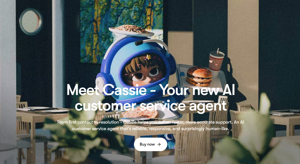 sintra ai for customer service cassie interface