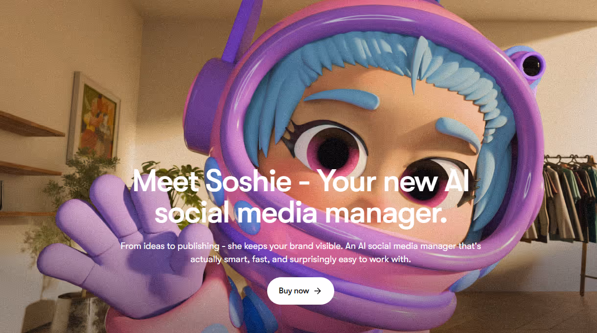 sintra ai social soshie media manager interface