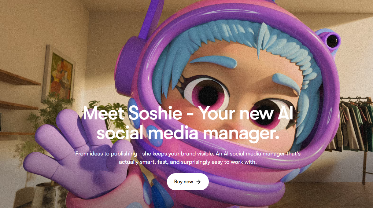 sintra ai social soshie media manager interface
