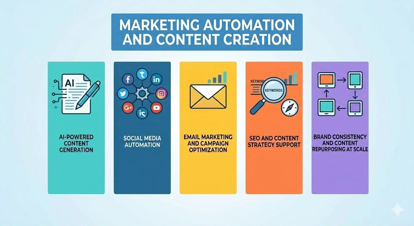 marketing automation and content creation workflow