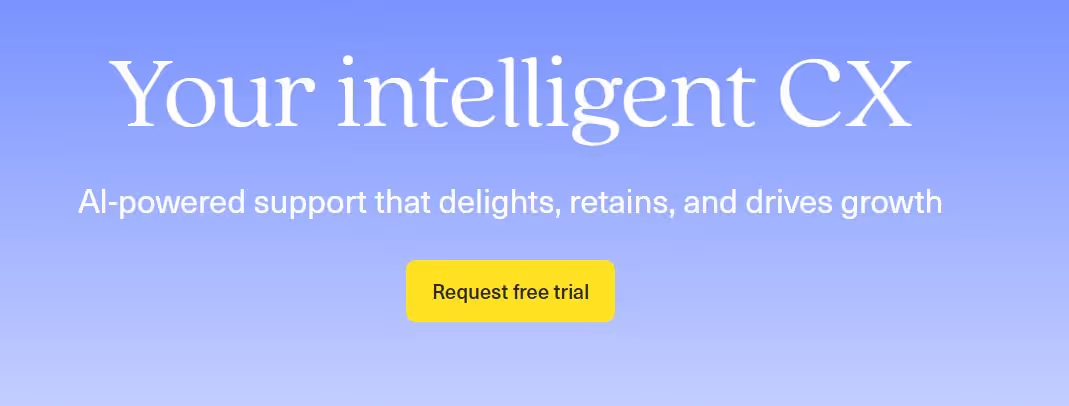 Kustomer landing page