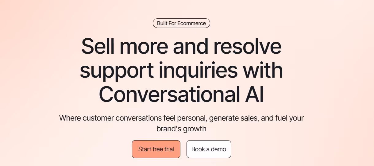 homepage of gorgias