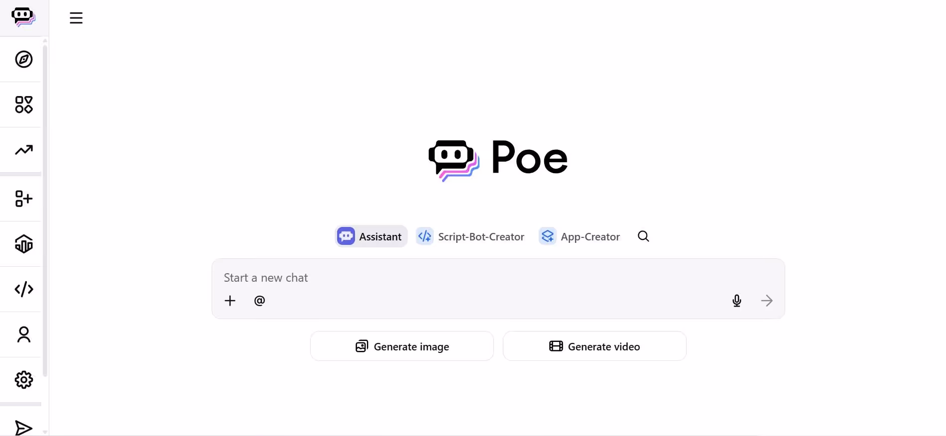 poe ai chatbot interface