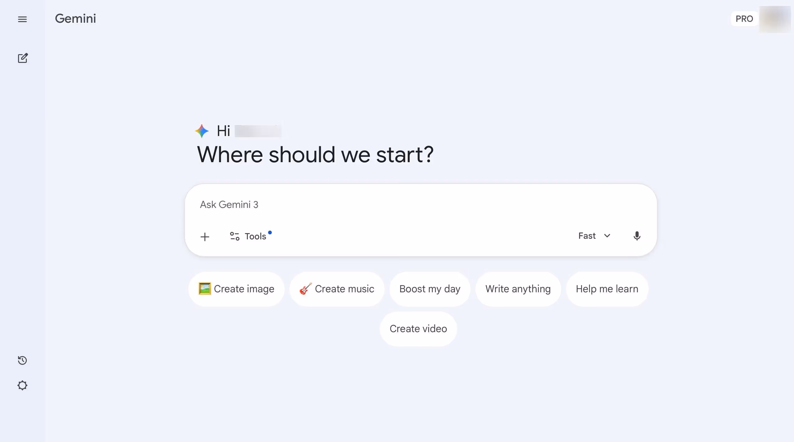 google gemini ai chatbot interface