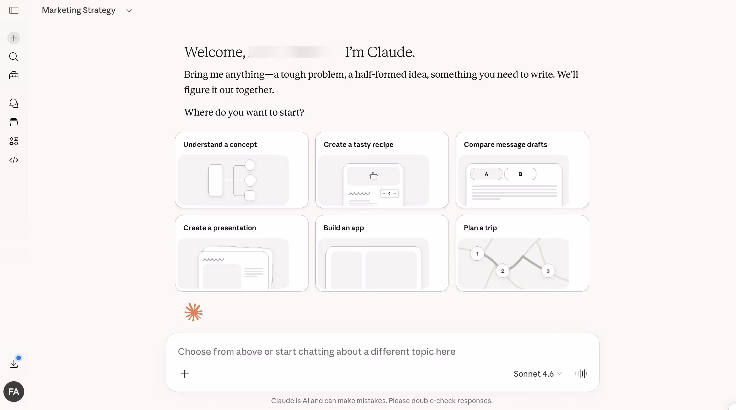 claude ai chatbot interface
