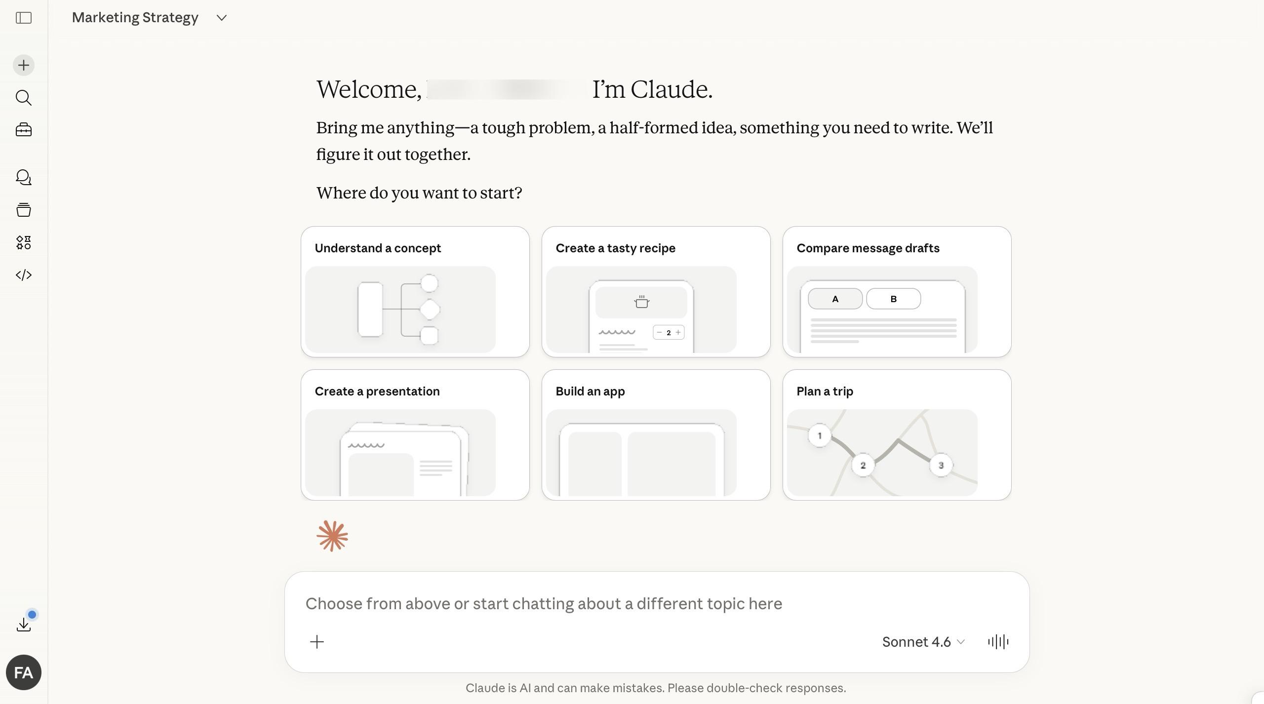 claude ai chatbot interface