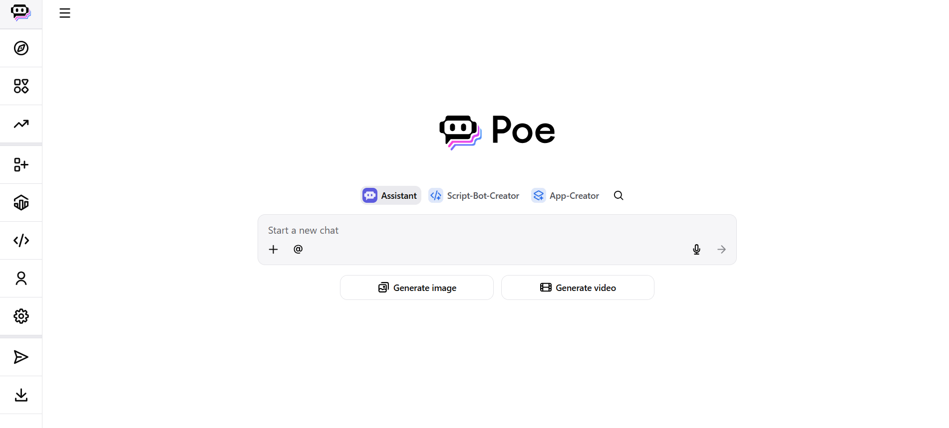 poe by quora interface