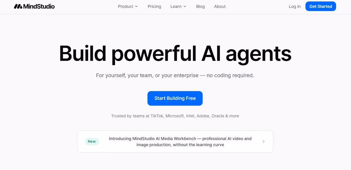 mindstudio ai agent navigation menu