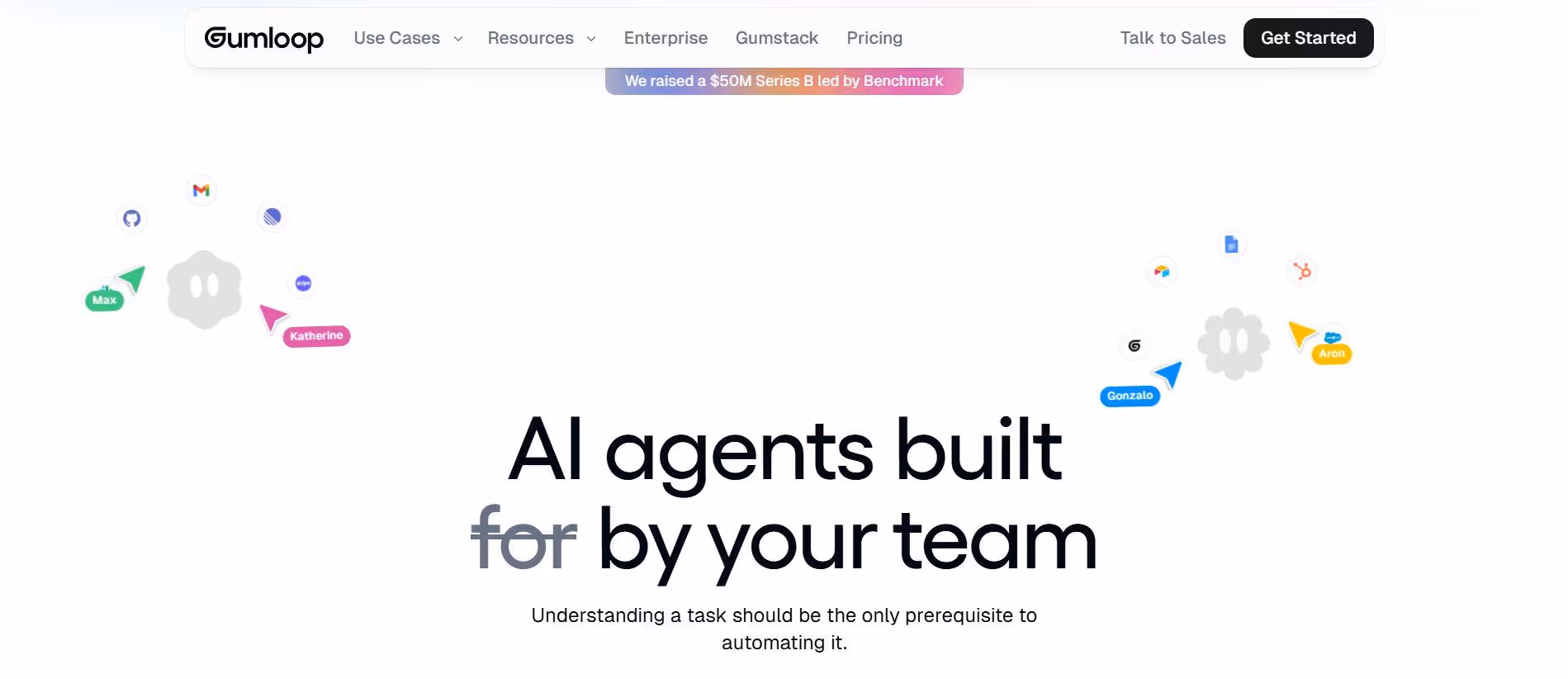 gumloop web landing page
