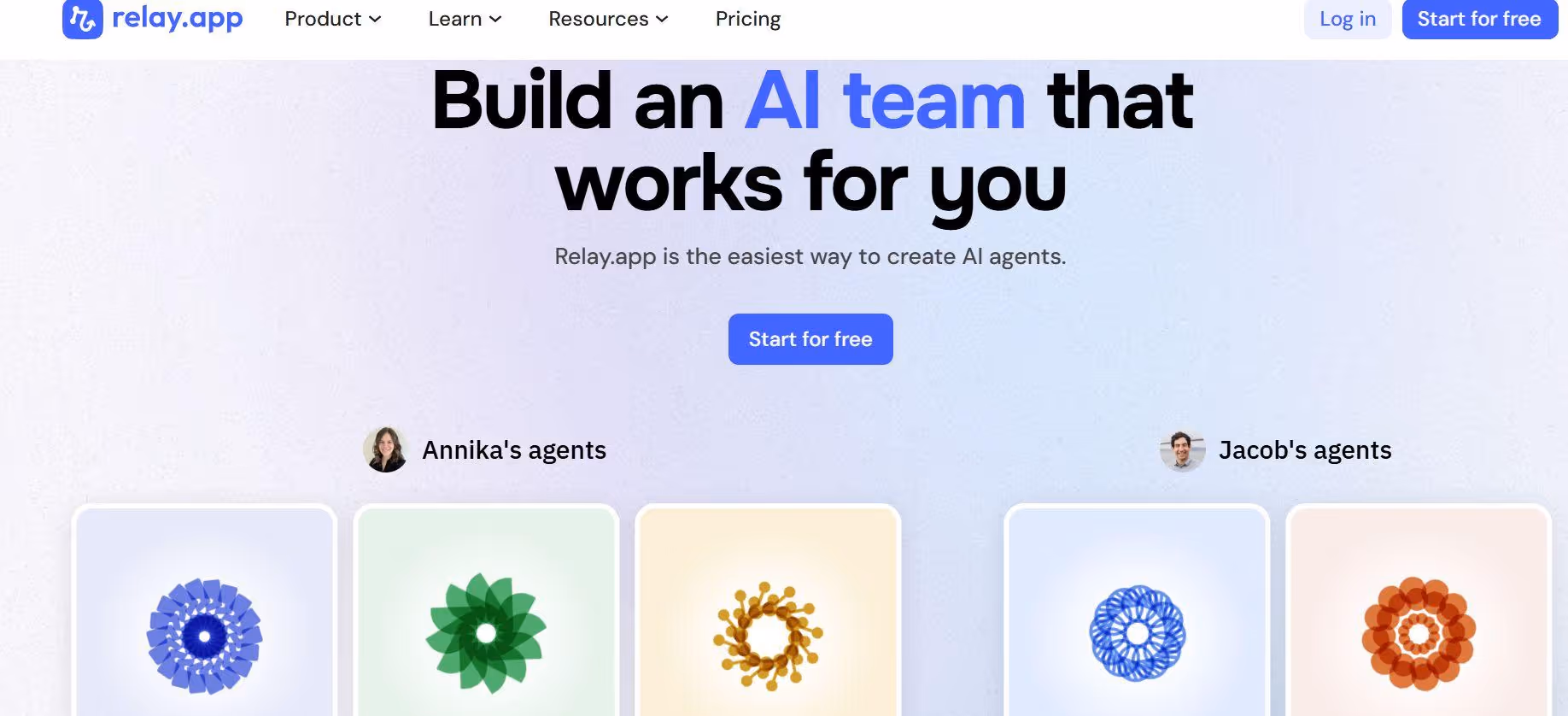 relay.app web homepage