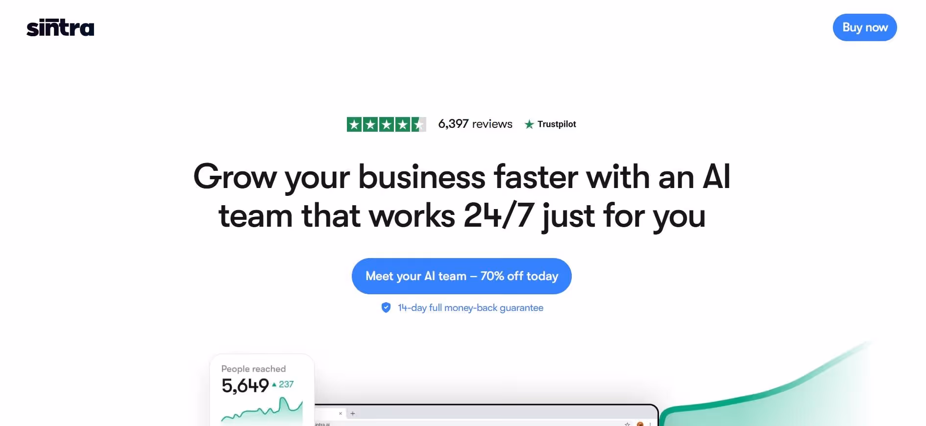 sintra x homepage interface