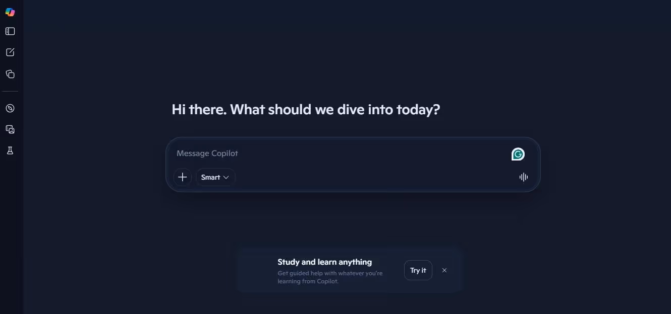 microsoft copilot search space