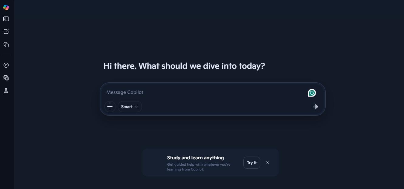 microsoft copilot search space