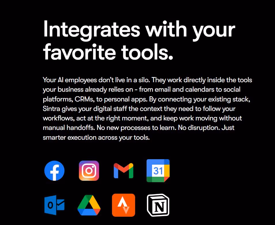 integration of sintra with other tools