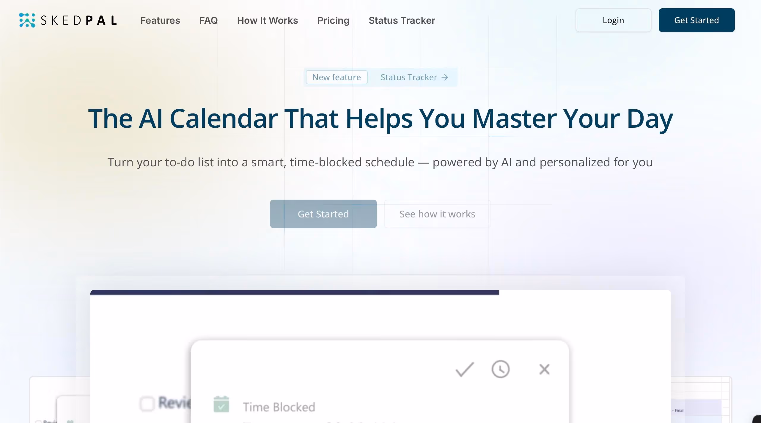 SkedPal homepage