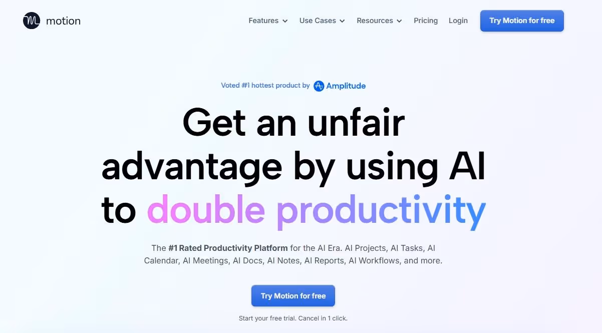 motion ai homepage