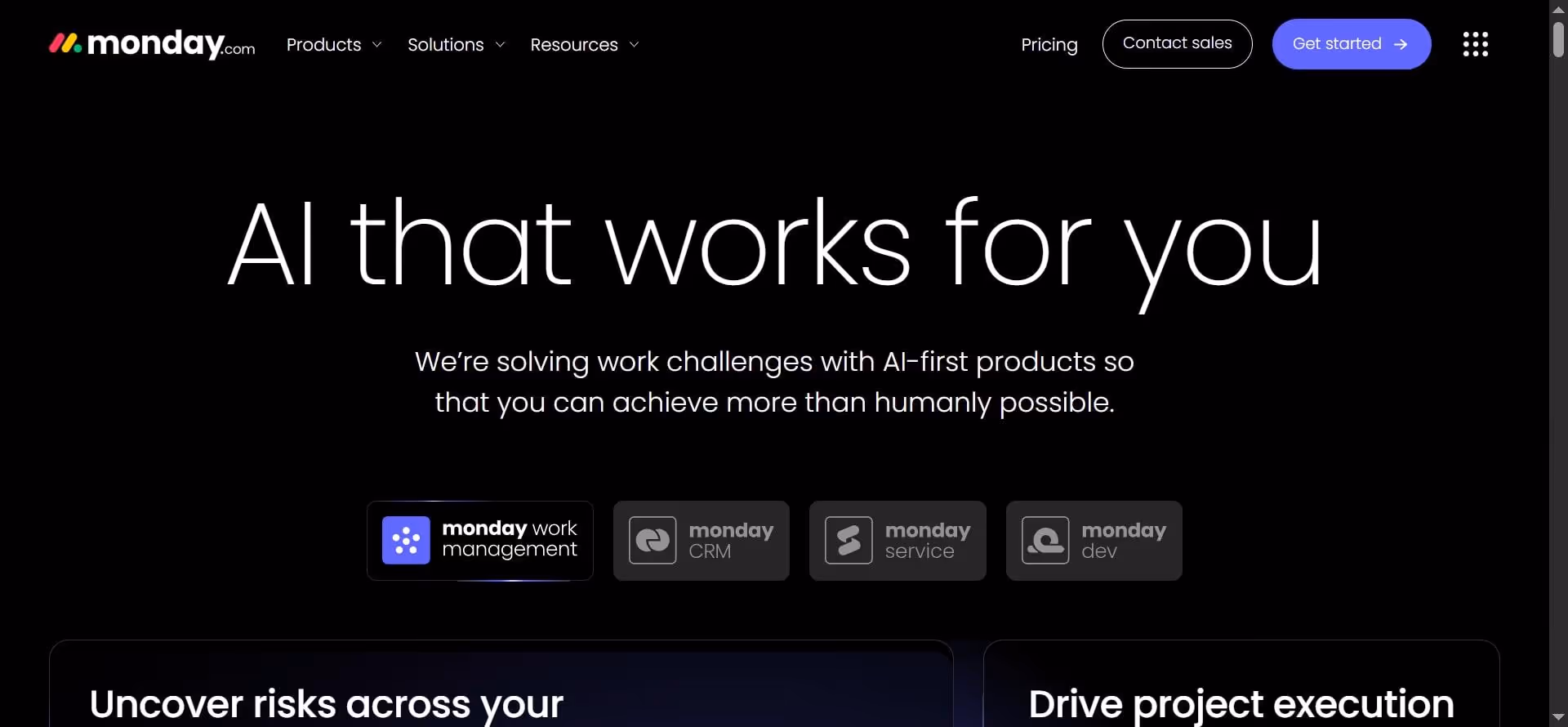 monday.com homepage