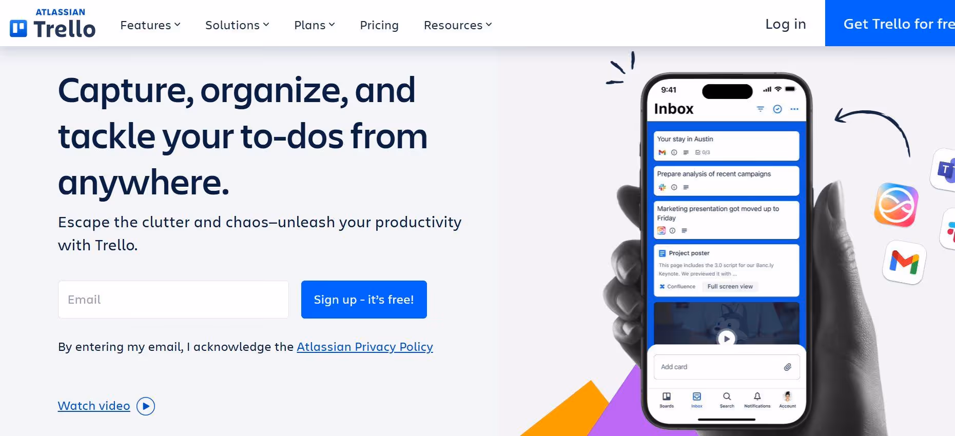 trello web homepage